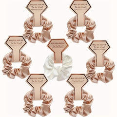 Large Silk Scrunchie for Wedding Party Gift