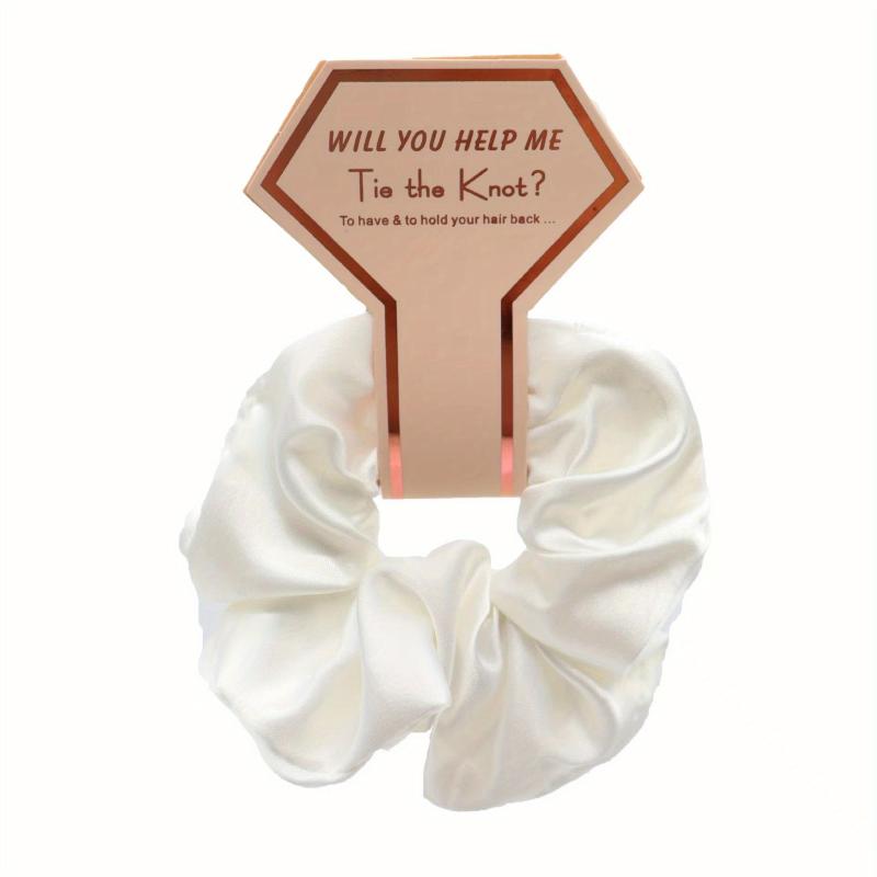 Large Silk Scrunchie for Wedding Party Gift