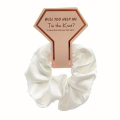 Large Silk Scrunchie for Wedding Party Gift