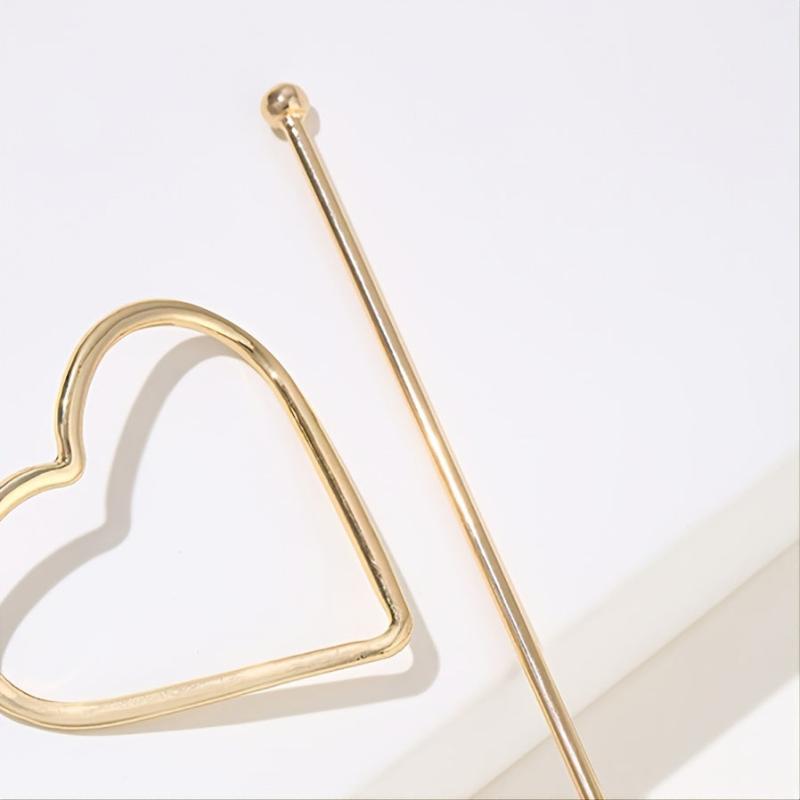 Copper Heart Barrette Hair Jewelry Gift For Her