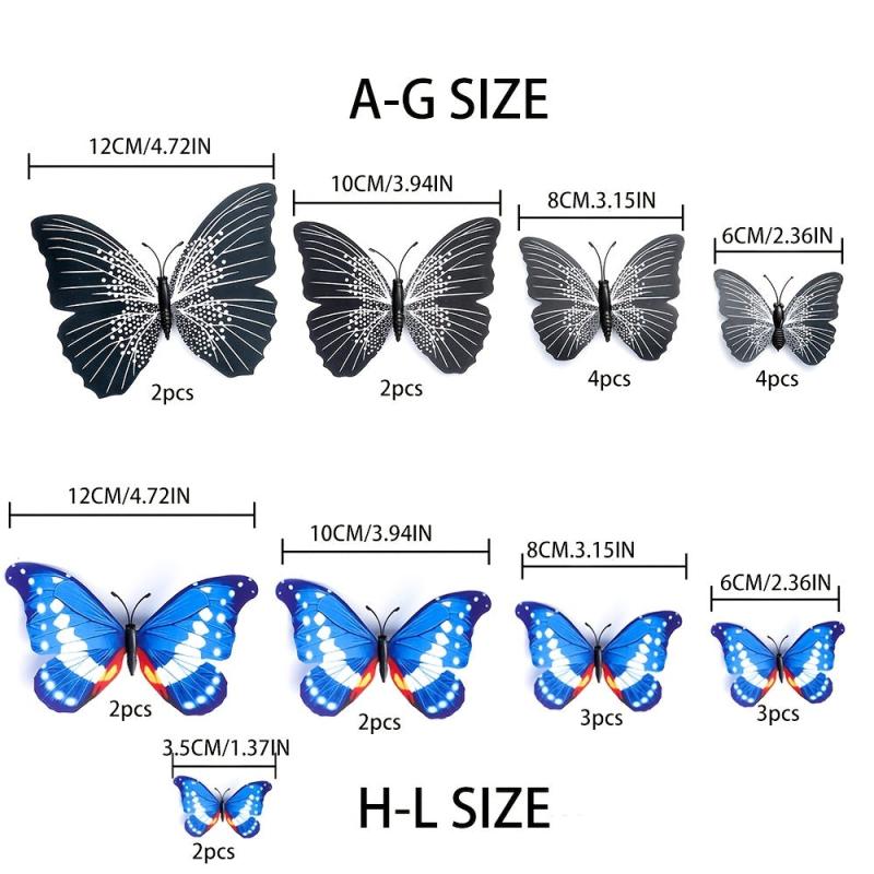 12pcs Butterfly Wedding Hairpins DIY Gift Hair Clip Hair Accessories