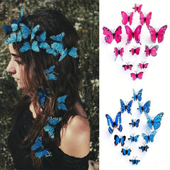 12pcs Butterfly Wedding Hairpins DIY Gift Hair Clip Hair Accessories