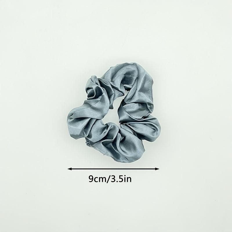 12pcs Silky Satin Scrunchies Large Scrunchies Colorful Hair Accessories