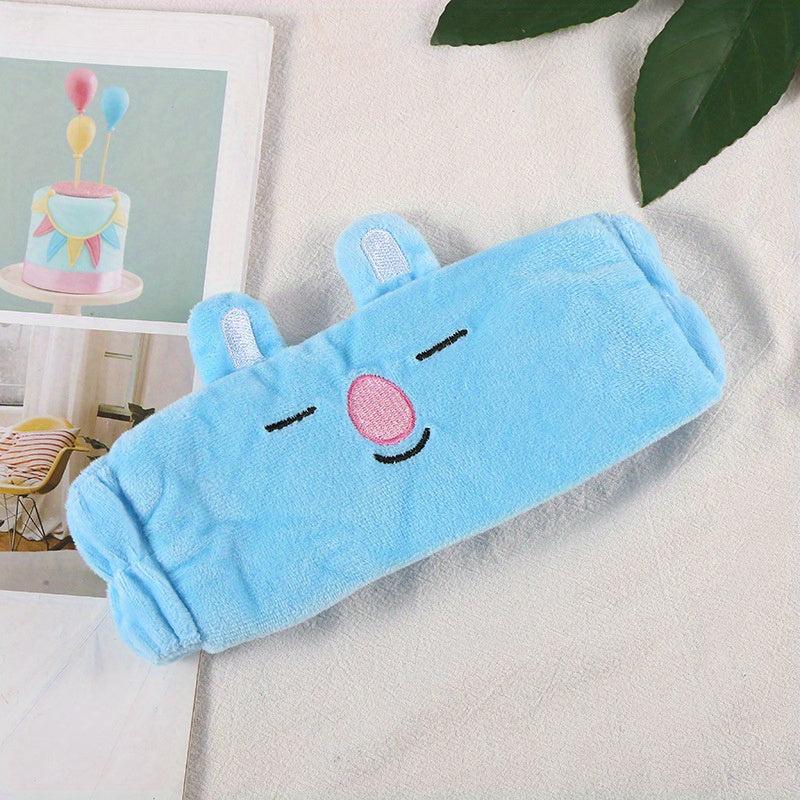 Plush Cartoon Headband for Skincare Makeup Spa Hair Accessories