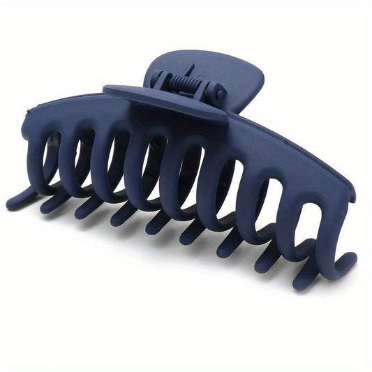 6pcs Matte Hair Claw Large Nonslip Shark Claw Strong Hold Thick Hair