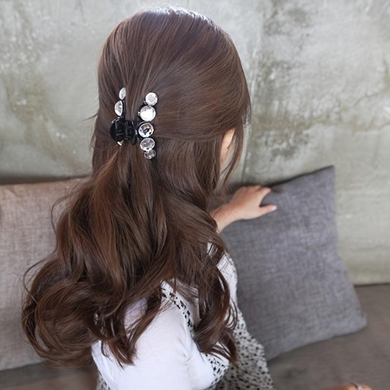 Crystal Rhinestone Hair Claw Clips Strong Hold Ponytail Clips