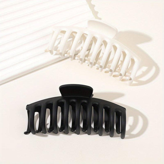 Matte Non Slip Hair Claw Clip Strong Grip Hair Jaw Clip For Thick Hair