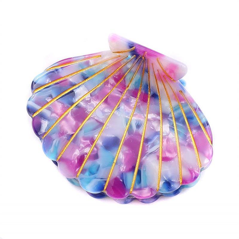 Shell Hair Claw Minimalist Banana Clip Hairgrip Non Slip Hair Accessory