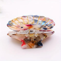 Shell Hair Claw Minimalist Banana Clip Hairgrip Non Slip Hair Accessory