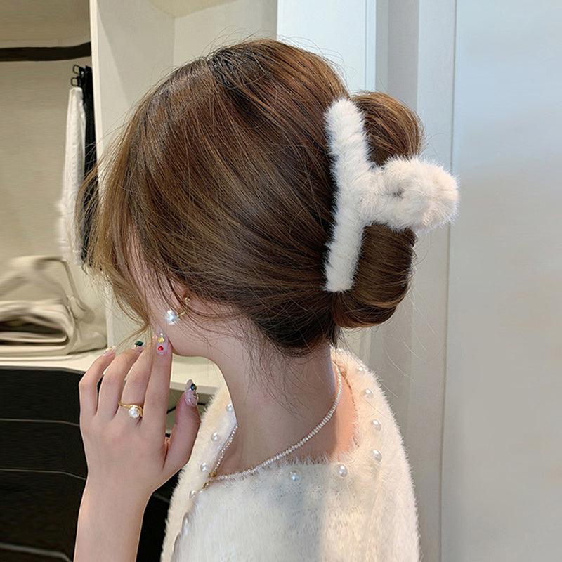 Colorful Winter Hair Claw Clips Large Non Slip Hair Barrettes