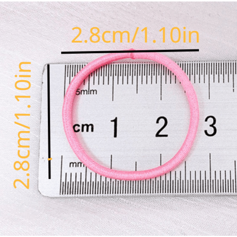 100pcs Hair Ties Girls Rubber Bands Scrunchy Elastic Hair Bands