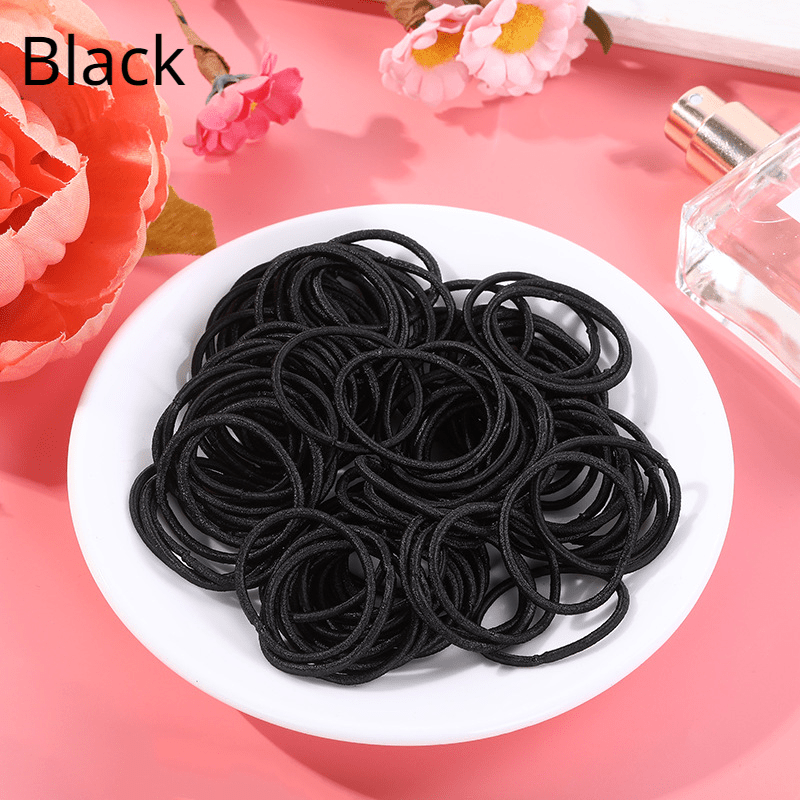 100pcs Hair Ties Girls Rubber Bands Scrunchy Elastic Hair Bands