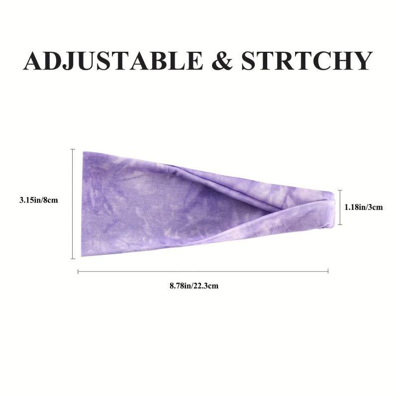 Tie Dye Wide Boho Headband for Women