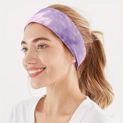 Tie Dye Wide Boho Headband for Women