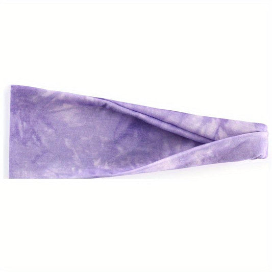 Tie Dye Wide Boho Headband for Women