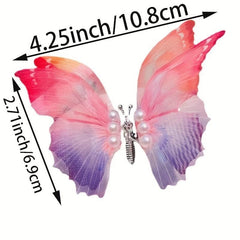 Y2K Butterfly Faux Pearl Hair Clip Head Jewelry