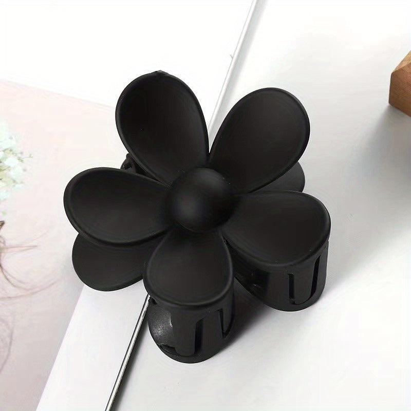 Flower Frosted Candy Hair Claw Clip Strong Hold Grip Hair Jaw Clip