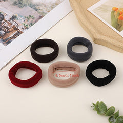 5pcs Seamless Rubber Band Style Solid Hair Tie Ponytail Hair Rope