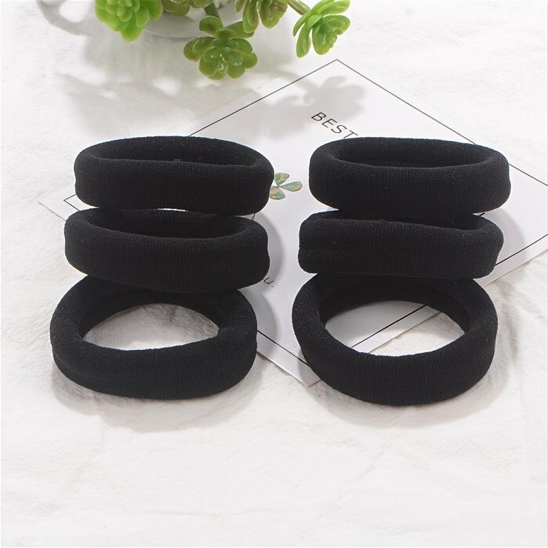 5pcs Seamless Rubber Band Style Solid Hair Tie Ponytail Hair Rope