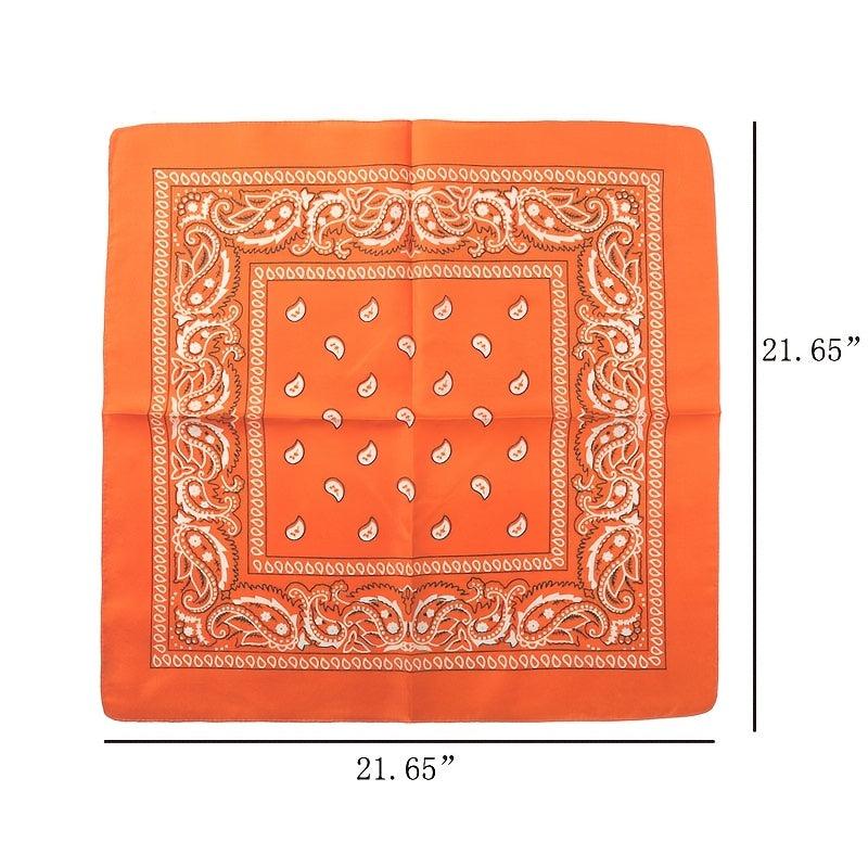 Polyester Square Bandana Handkerchief Outdoor Face Mask Bandana