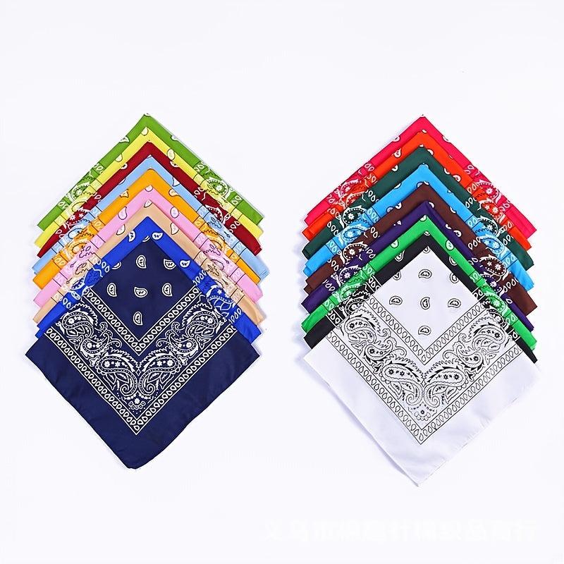 Polyester Square Bandana Handkerchief Outdoor Face Mask Bandana