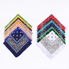 Polyester Square Bandana Handkerchief Outdoor Face Mask Bandana