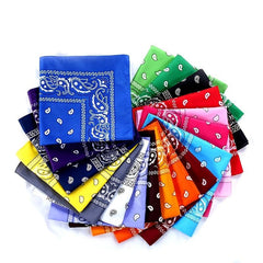 Polyester Square Bandana Handkerchief Outdoor Face Mask Bandana
