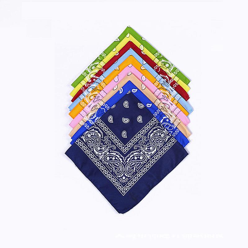 Polyester Square Bandana Handkerchief Outdoor Face Mask Bandana