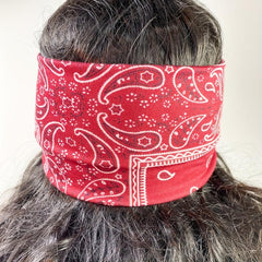 6pcs Boho Print Wide Headband Yoga Running Sweatband