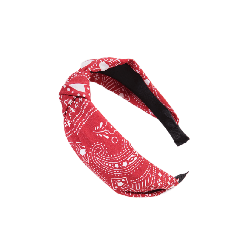 Boho Paisley Knotted Headbands Retro Style Hair Accessory