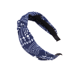 Boho Paisley Knotted Headbands Retro Style Hair Accessory