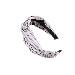 Boho Paisley Knotted Headbands Retro Style Hair Accessory
