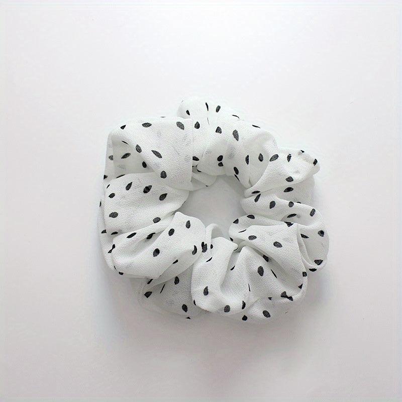 Polka Dot Scrunchies Hair Tie Large Hair Rope Style Hair Ring Ponytail Holder