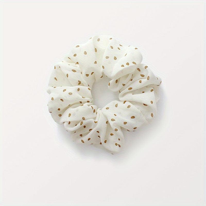 Polka Dot Scrunchies Hair Tie Large Hair Rope Style Hair Ring Ponytail Holder