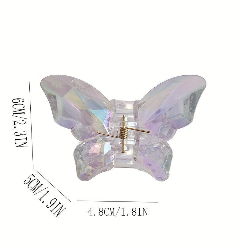 Y2K Butterfly Hair Claw Clips Resin Hairpin All match Hair Accessories For Women