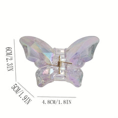Y2K Butterfly Hair Claw Clips Resin Hairpin All match Hair Accessories For Women
