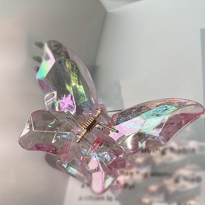 Y2K Butterfly Hair Claw Clips Resin Hairpin All match Hair Accessories For Women