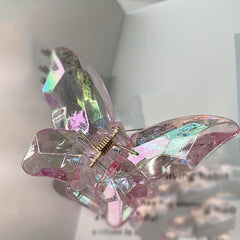Y2K Butterfly Hair Claw Clips Resin Hairpin All match Hair Accessories For Women