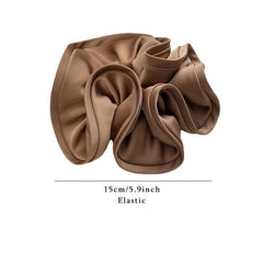 Vintage French Satin Scrunchies Silk Hair Ring