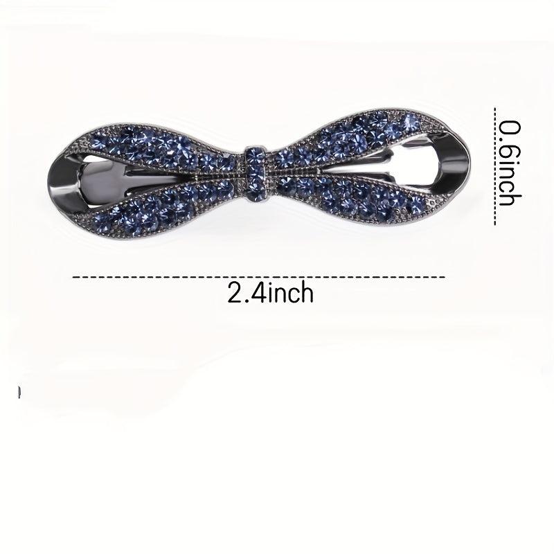 Crystal Bowknot Spring Clip Women's Hair Clip
