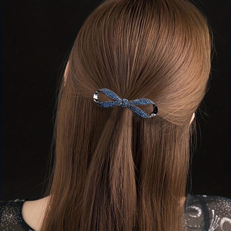 Crystal Bowknot Spring Clip Women's Hair Clip