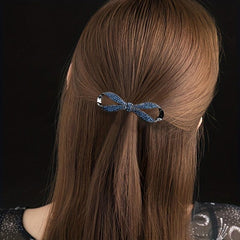 Crystal Bowknot Spring Clip Women's Hair Clip