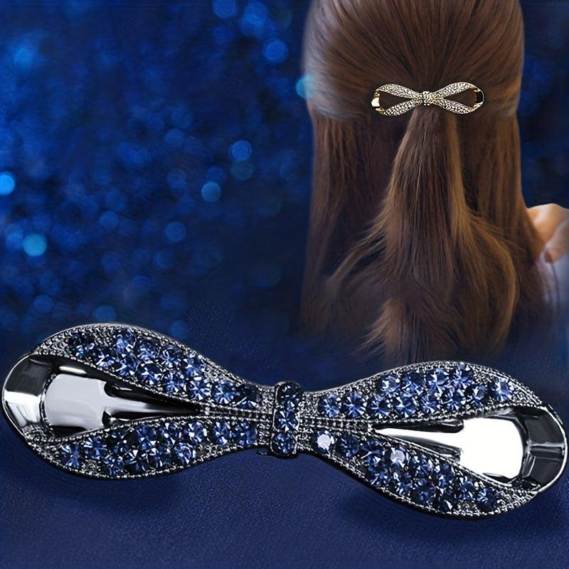 Crystal Bowknot Spring Clip Women's Hair Clip
