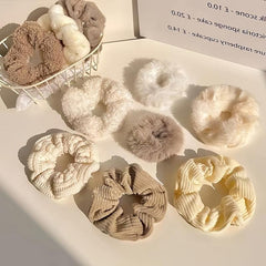 Classic Hair Scrunchies For Women Hair Ties