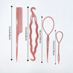 Magic Hair Styling Accessories Kit Hair Loop Hair Braiding Tool Comb
