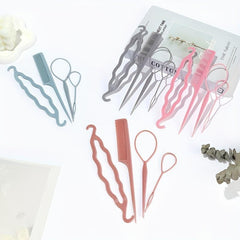 Magic Hair Styling Accessories Kit Hair Loop Hair Braiding Tool Comb
