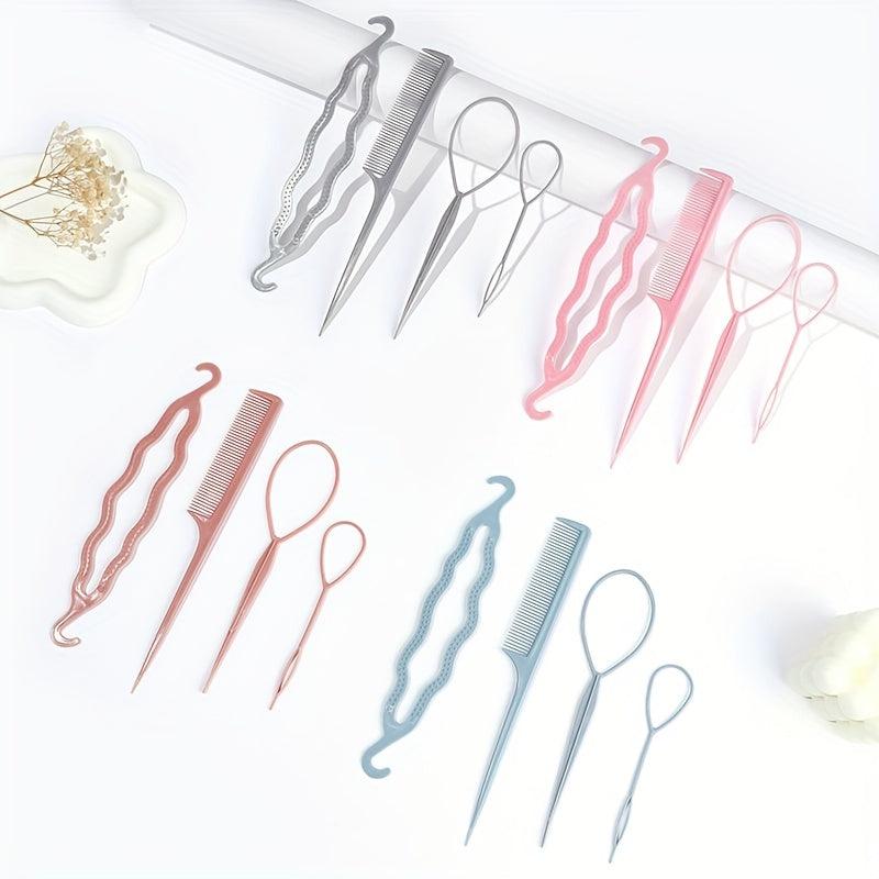 Magic Hair Styling Accessories Kit Hair Loop Hair Braiding Tool Comb