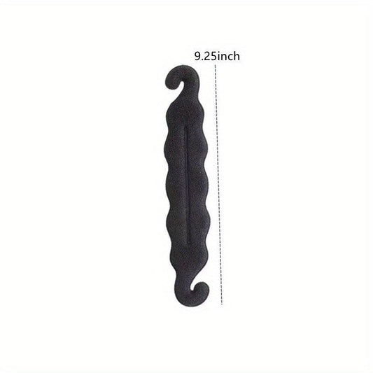 4pcs Solid Hair Bun Maker Sponge Hair Braiding Tool Vintage Magic Hair Styling