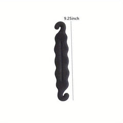 4pcs Solid Hair Bun Maker Sponge Hair Braiding Tool Vintage Magic Hair Styling