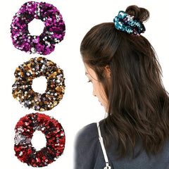 Sequined Scrunchie Large Hair Tie Head Accessory